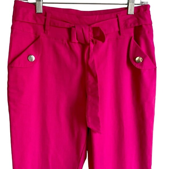 Blue Sol Bright Pink Pull On Pants Pockets Women's Medium NEW - Picture 4 of 8